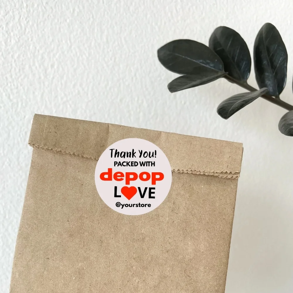 60 Thank you Stickers Packed with Love Bundle